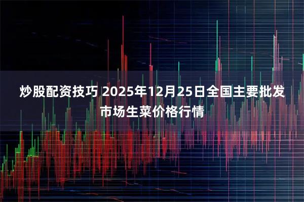 炒股配资技巧 2025年12月25日全国主要批发市场生菜价格行情